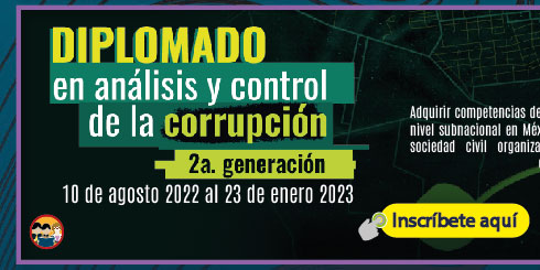 Diplomado en análisis y control de la corrupción 2a. Generación (Registro)